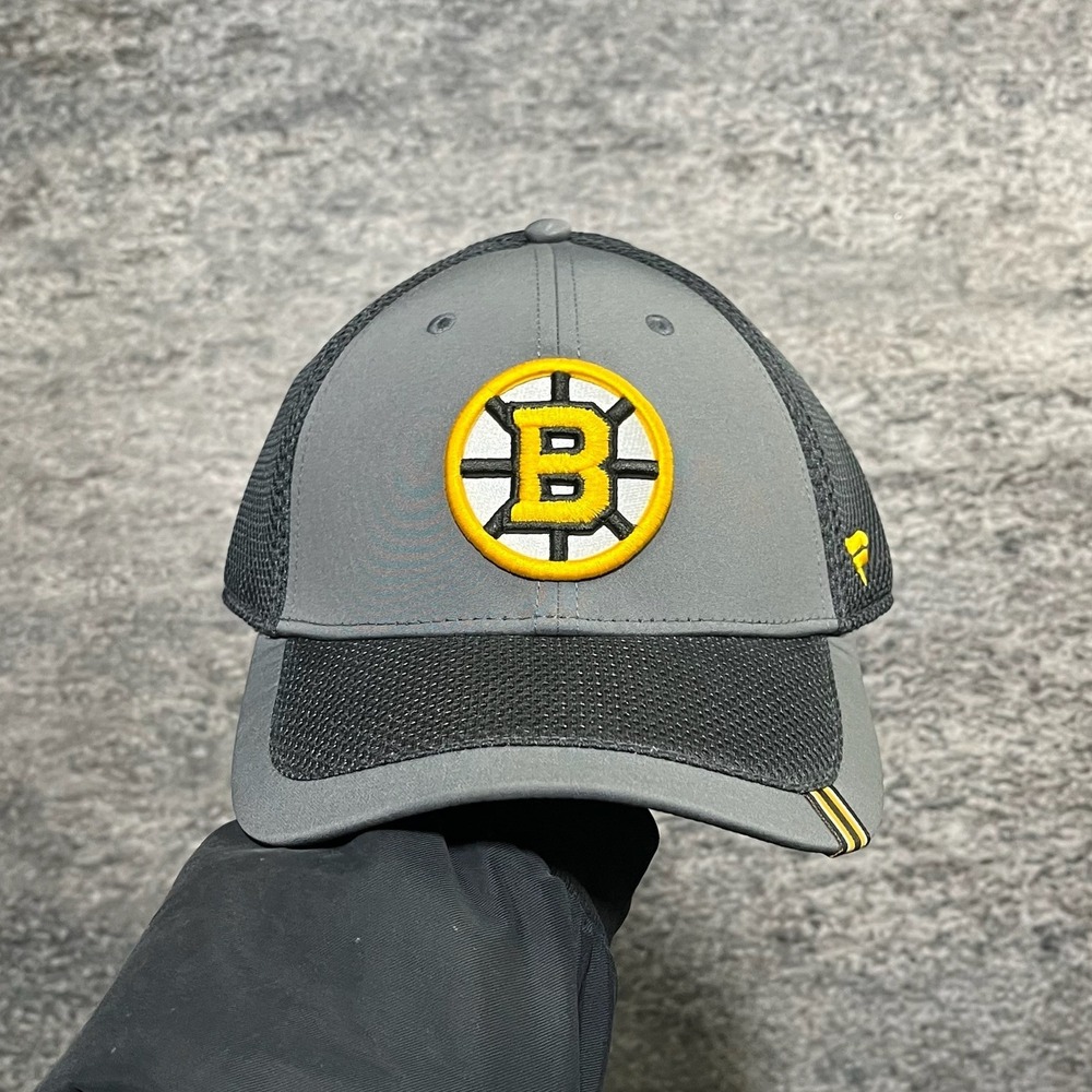 Boston Bruins Fanatics‎ Hat Stretch Flex Fit Fitted Size S/M NHL Embroidered Cap